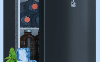 Illustration d'un mini-réfrigérateur montrant deux compartiments congélateur vides