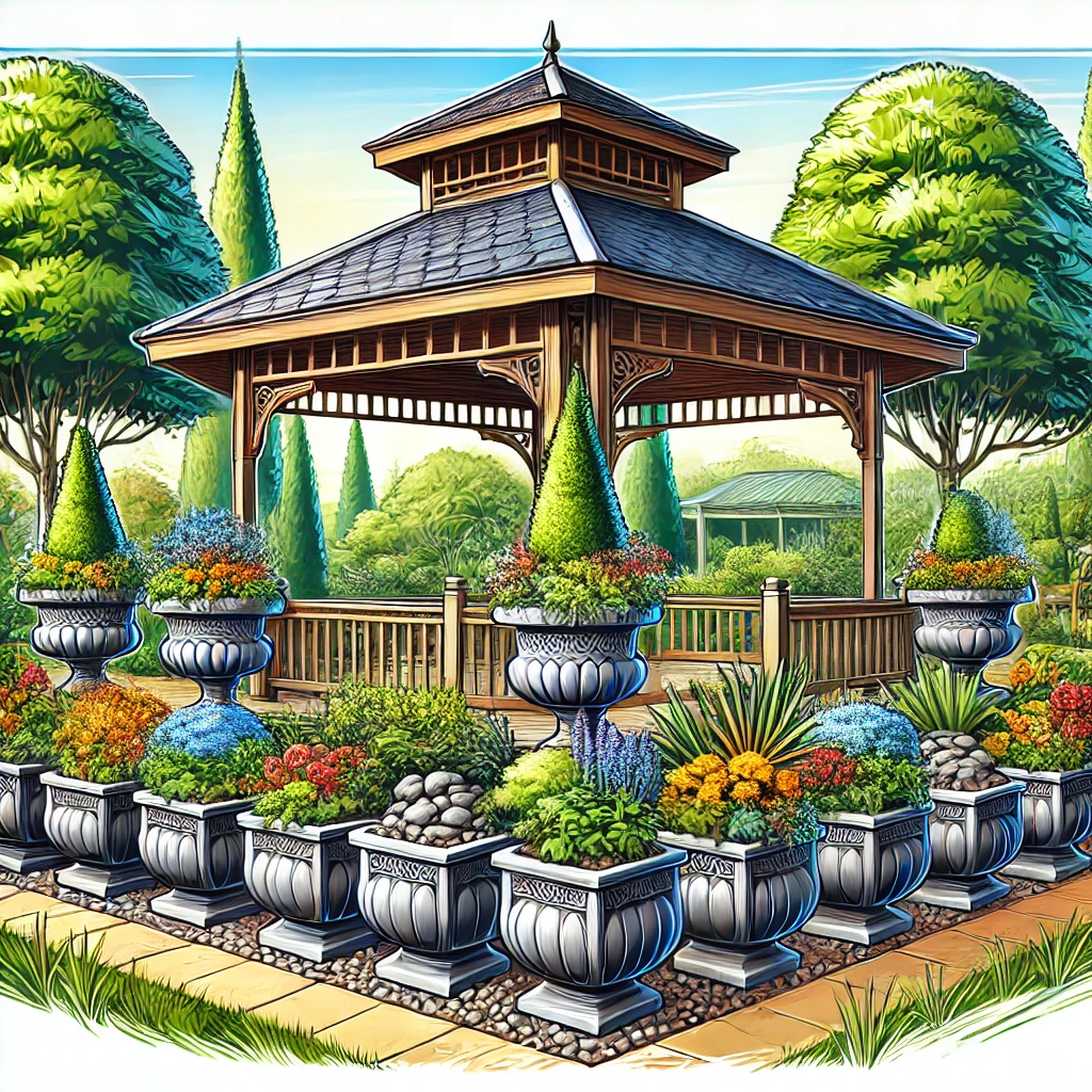 Comment les jardinières peuvent fixer votre gazebo