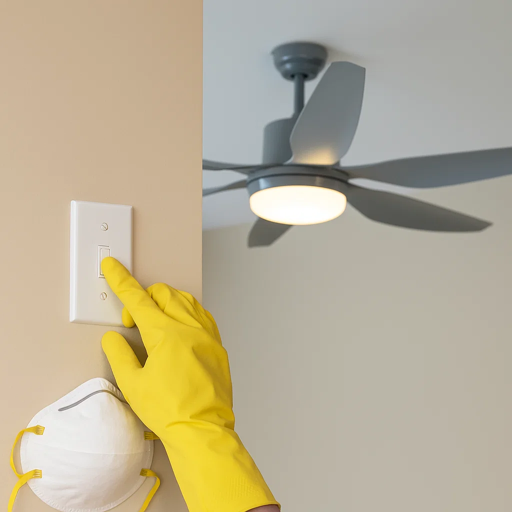 Outil De Nettoyage Pour Ventilateur De Plafond, Idéal Pour Nettoyer Les Murs Et Les Meubles Tige En Trois Sections Tete De Rechange 93060557